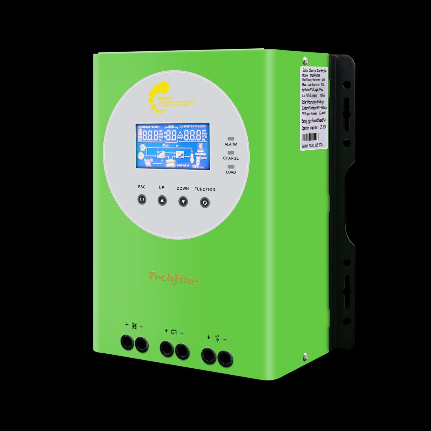 Regulador/cargador MPPT 60A TECHFINE
