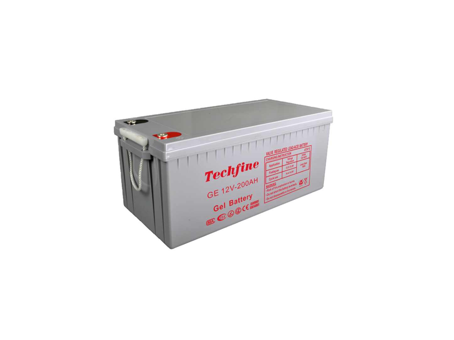 Batería Gel 12V 200Ah TECHFINE